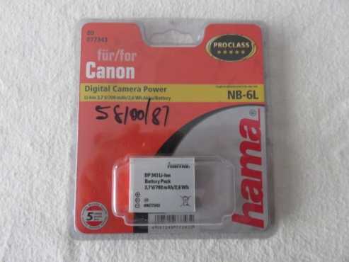 Canon NB-6L HAMA Batteries