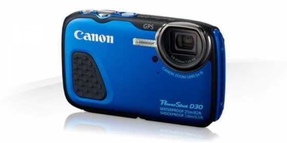 CANON POWERSHOT D30 WATERPROOF BLUE CAMERA