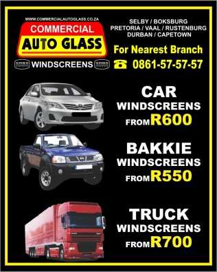 CAR BAKKIE TAXI TRUCK WINDSCREENS