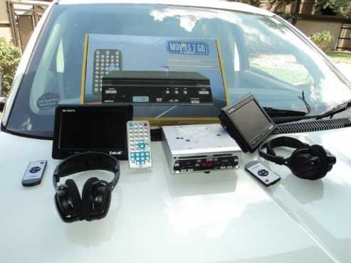 Car Entertainment system with two video screens