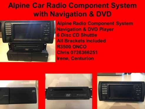 Car Radio Component System with Navigation amp DVD