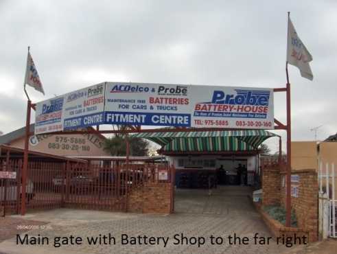 Car Stand  Battery Shop  Trailer Rentals. Business including residential house for sale