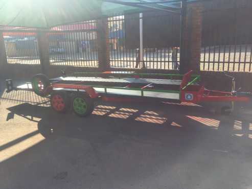 Car trailer double axle