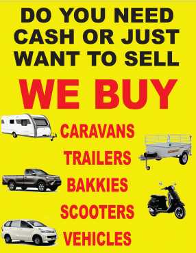 Caravans and trailers WANTED