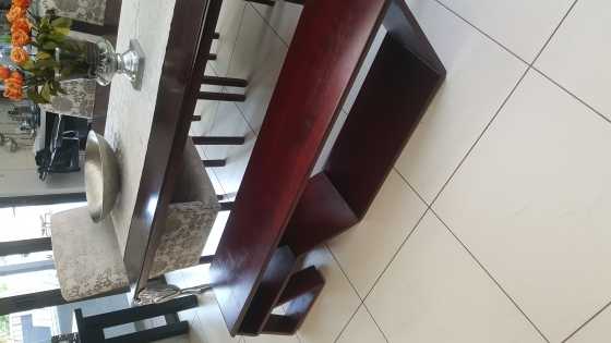 Carrol boyes dining table and bench