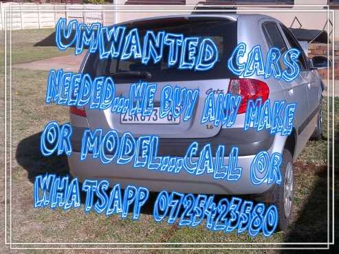 cars and bakkies for sale wanted