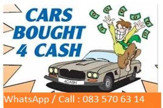 Cash Buyer for Cars and bakkies anywhere in Gauteng