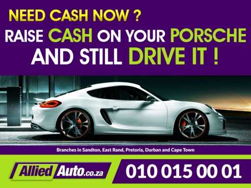 Cash for your Porsche Raise cash on your Porsche and still drive it