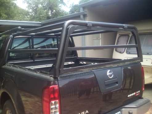 Cattle rail with canvans for Nissan Navara