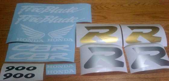 CBR 900RR fireblade decals stickers kits - 1997 model designs as pictured