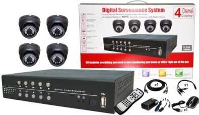 CCTV 4 channel DIY Kit with internet viewing