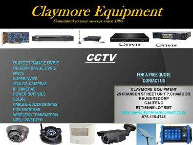 CCTV PRODUCTS FOR SALE