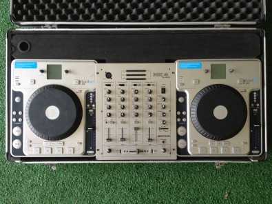 CDJ039s with mixer amp 247 Hazer for sale
