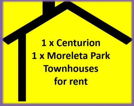 Centurion  Moreleta Park Townhouse For Rent