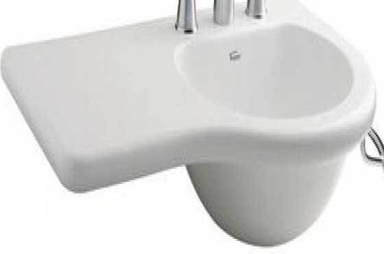 Ceramic basin wallmount 800m