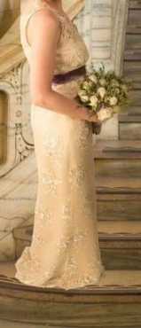 Champagne Lace Wedding Dress