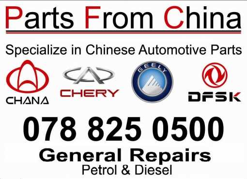 Chana,Chery,Geely,DFSK,GWM parts