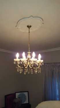 CHANDELIER. 450mm DIAMETER WITH ADJUSTABLE HEIGHT FROM CEILING.