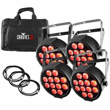 Chauvet DJ SlimPACK Q12 USB LED Uplight Package