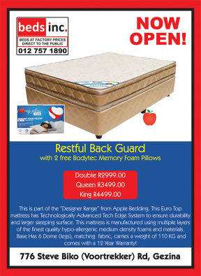 Cheapest beds in PRETORIA