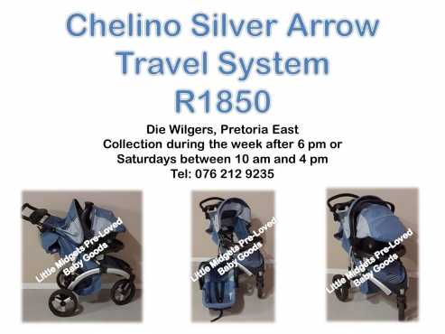 Chelino Silver Arrow Travel System - Please whats app during office hours