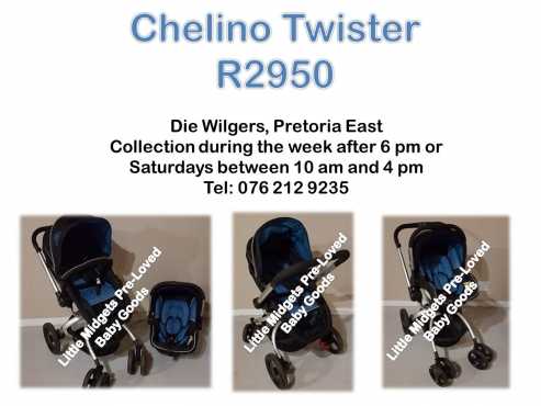 Chelino Twister black and blue - Please whats app during office hours