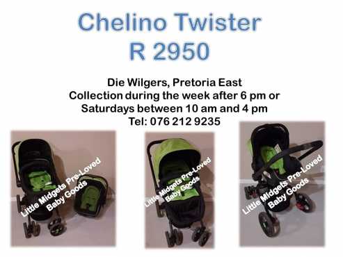 Chelino Twister  black and green - Please whats app during office hours