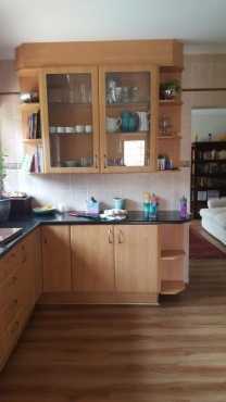 Cherry Beech wrap kitchen with granite