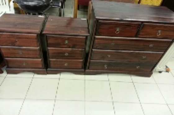 Chest of drawers and pedestals for sale