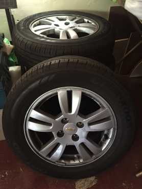 Chevrolet Alloy wheels and Tyres Today only R3000