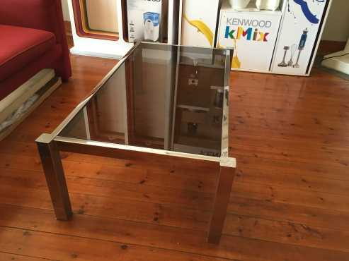 Chrome coffee table for sale