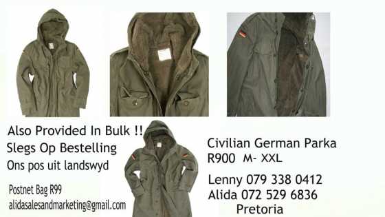 Civilian German Parka with flag