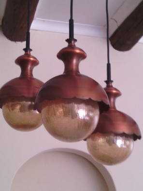 Classic Copper Hanging Lights