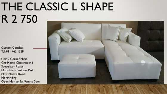 Classic L Shape R2750 Straight from our Factory