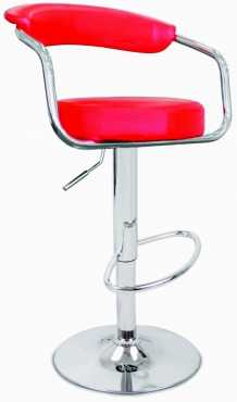 Classic PU Leather Bar Stools A Kitchen Bar039s best friend. Red