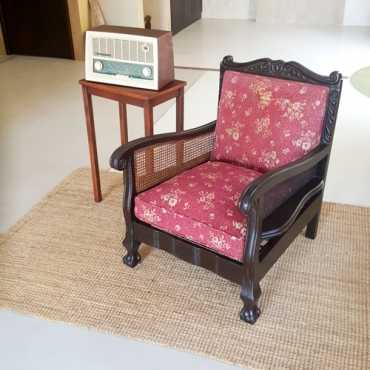 Classy Classic Vintage arm chair, rattan perfect, frame very sturdy, original upholstery