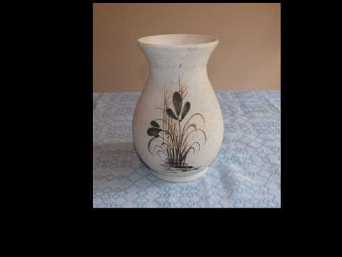 Clay flower vase