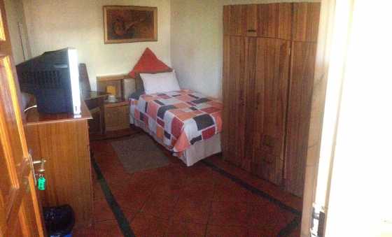 clean  fully furnished and serviced room to let for a single person with sober habits