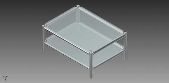 Coffee TABLE STAINLESS STEEL  GLASS NEW