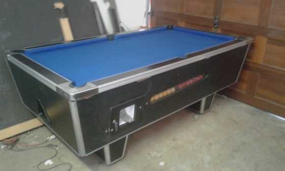 Coin operated pool table for sale