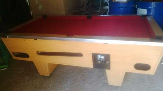 Coin opperated pool table for sale