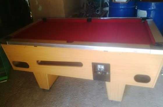 Coin opperated pool tafel te koop