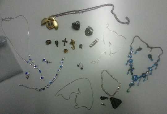 Collection of jewelry and pins