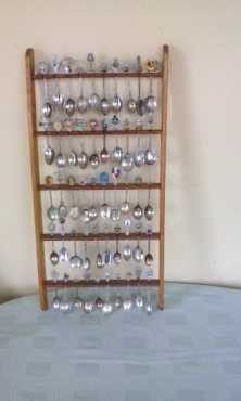 Collectors Spoon set in rack