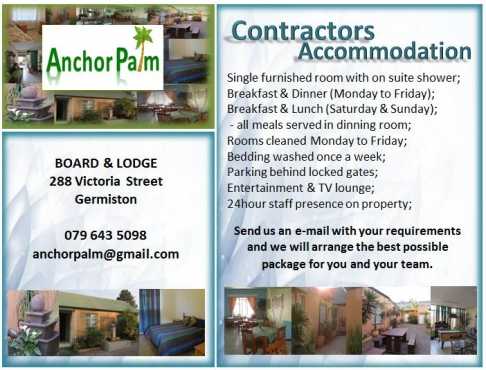 Contractors Accommodation - Germiston