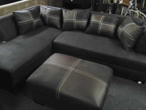 Corner couch with Ottoman new for sale