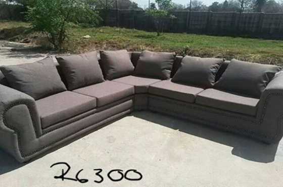 Corner couches availible Grey