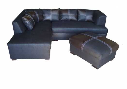 Corner lounge suite and ottoman