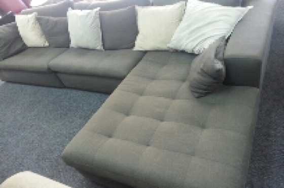 Corner material couch for sale