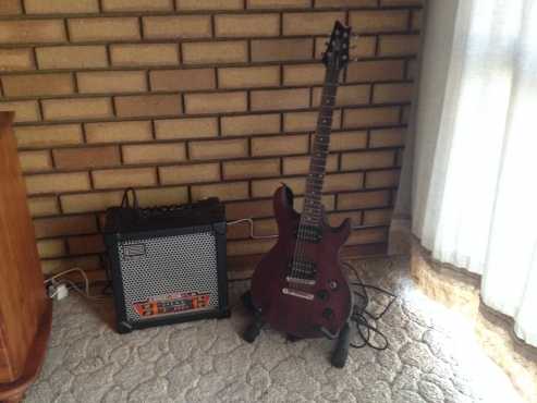 Cort M200 plus Roland amp